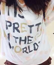 英文ドットTシャツ(Tシャツ/カットソー)