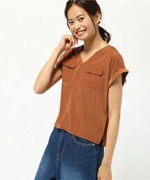 ROPE' PICNIC | Ｖネックポケット付プルオーバー(Tシャツ/カットソー)