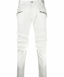 BALMAIN | balmain ripped skinny biker jeans (デニムパンツ)