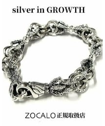 ZOCALO | ZOCALO（ソカロ）ダブル・リンク・バード・ドージェ・ブレスレットL (シルバー950製) ZZTBLS-0224

(ブレスレット)