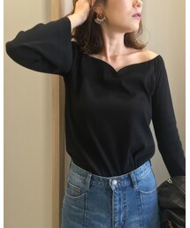 inner | ハート♡ネックのカットソー(Tシャツ/カットソー)