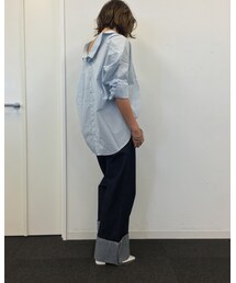 back style | 後ろボタンのシャツ💙(シャツ/ブラウス)