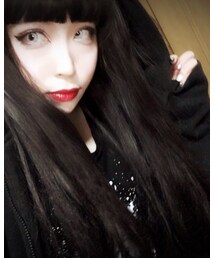 白カラコン🐶赤リップ💄✨ | その他