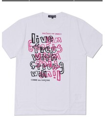 COMME des GARCONS | live free with strong will『強い意志を持って自由に生きる』(Tシャツ/カットソー)