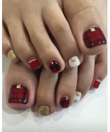ペディキュア | チェックネイル💅(ハンドケア/ハンドクリーム)