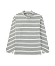 UNIQLO | ウォッシュボーダーハイネックT(Tシャツ/カットソー)