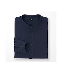 UNIQLO | フランネルスタンドカラーシャツ（長袖）(シャツ/ブラウス)