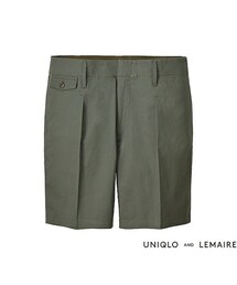 UNIQLO | UNIQLO & LEMAIRE コットンツイルタックショートパンツ(その他パンツ)