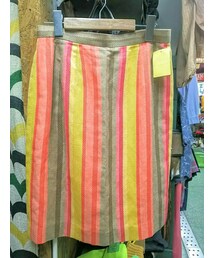  | カラフル太ストライプスカート　W-70cm(スカート)