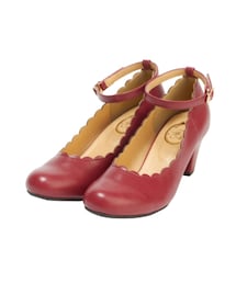 F i.n.t | ちょうど赤パンプスを探していた時に、スカラップと綺麗な色に一目惚れして購入したもの。(パンプス)