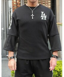 -- | 寬鬆七分T恤(Tシャツ/カットソー)