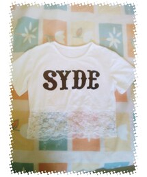 蕾絲短T(Tシャツ/カットソー)