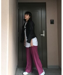 Tシャツ出しても | ミッキーTはMサイズだけど結構ビッグサイズ！！出しても可愛い←最初入れてたからしわしわ(パンツ)