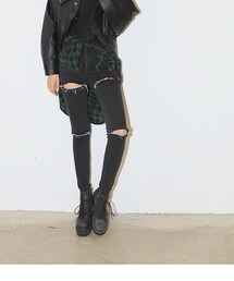 黑破壞丹寧牛仔(デニムパンツ)