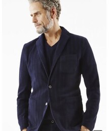 1 piu 1 uguale 3 | 85800 今治タオル　ストライプ　IV ネイビー(ジャケット/アウター)