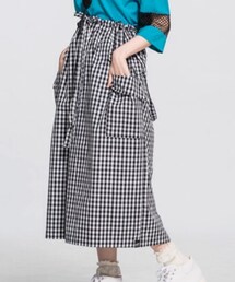 CORSAGE | 黑白格童趣吊帶裙(スカート)