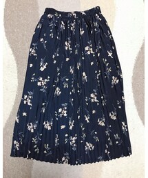 no brand | 花柄プリーツスカート(スカート)