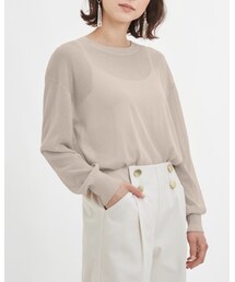 GU | シアーオーバーサイズセーター(ニット/セーター)