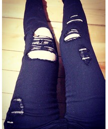 Handmade | スキニーダメージデニム(デニムパンツ)