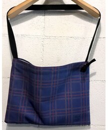 STRATTON TEXTILES | STRATTON TEXTILES Blue Check Sacoche(ショルダーバッグ)