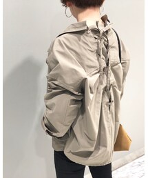 RIVE DROITE | バックレースアップミリタリージャケット(ブルゾン)