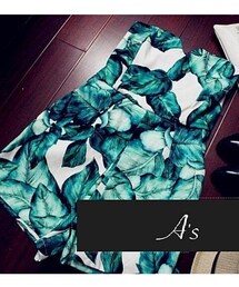 A's | A's 椰子樹連身褲裙(つなぎ/オールインワン)