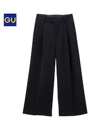 GU | イージーワイドクロップドパンツ(スラックス)