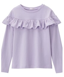 GU | GIRLSフリルT(長袖)(Tシャツ/カットソー)
