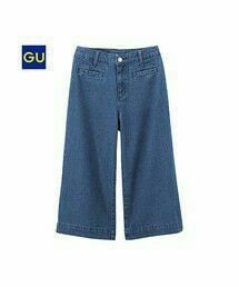 GU | （GU）デニムガウチョパンツ(パンツ)