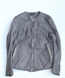 A VONTADE | no collar riders jacket
(ノーカラージャケット)