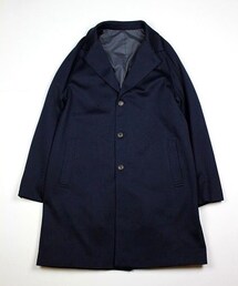 bukht | chesterfield coat -dk navy-
(チェスターコート)