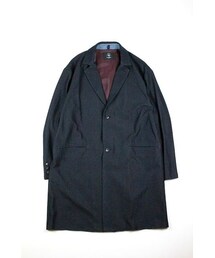 bukht | chesterfield coat (out last fabrics) -black-(チェスターコート)
