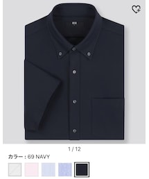 UNIQLO | ドライイージーケアコンフォートシャツ（ボタンダウン・半袖）(シャツ/ブラウス)