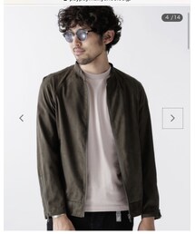 NANO universe | シンセティックスウェードライダース(ライダースジャケット)