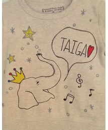 拡大図。名前入れれます！ | スウェット