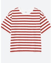 UNIQLO | スラブボーダークルーネックT(Tシャツ/カットソー)