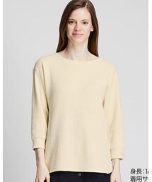 UNIQLO | ワッフルクルーネックＴ(Tシャツ/カットソー)