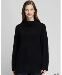 UNIQLO | スフレヤーンタートルネックチュニック(ニット/セーター)