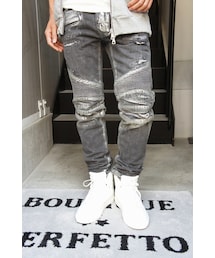 BALMAIN HOMME | バイカーパンツ　BALMAIN(デニムパンツ)