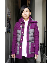 BARK | Knit Duffel Coat　Bark(ダッフルコート)