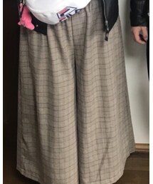 チェックワイドパンツ | パンツ