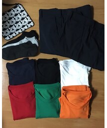 大量購入⭐️ | 大量購入しちゃいました。パックTシャツ、感動パンツ、感動ショートパンツ、その他諸々。自転車登校に合うラフな格好ができてすごく良かったです。(Tシャツ/カットソー)