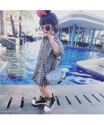 ロング丈チェックシャツ(シャツ/ブラウス)