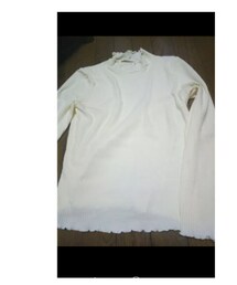 DISCOAT | 白タートルリブニット(ニット/セーター)