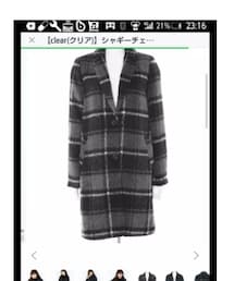 clear | チェックチェスターコート(チェスターコート)