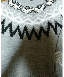 a.g.plus | ジャガードニット(ニット/セーター)