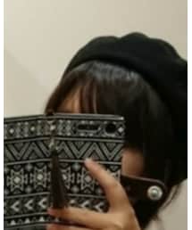 不明 | 黒ベレー(ハンチング/ベレー帽)