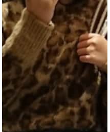 不明 | レオパード柄ニット(ニット/セーター)