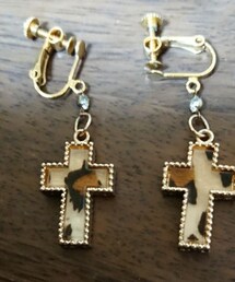 Lattice | レオパードクロスイヤリング(イヤリング)