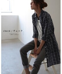 soulberry | ウエストリボン付きシャツワンピース(シャツワンピース)